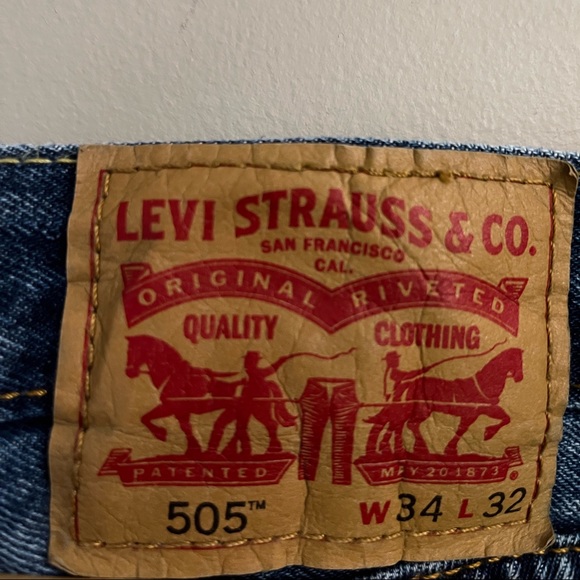 💜 LEVI’S 505 classic straight leg stonewash jean - Picture 3 of 4